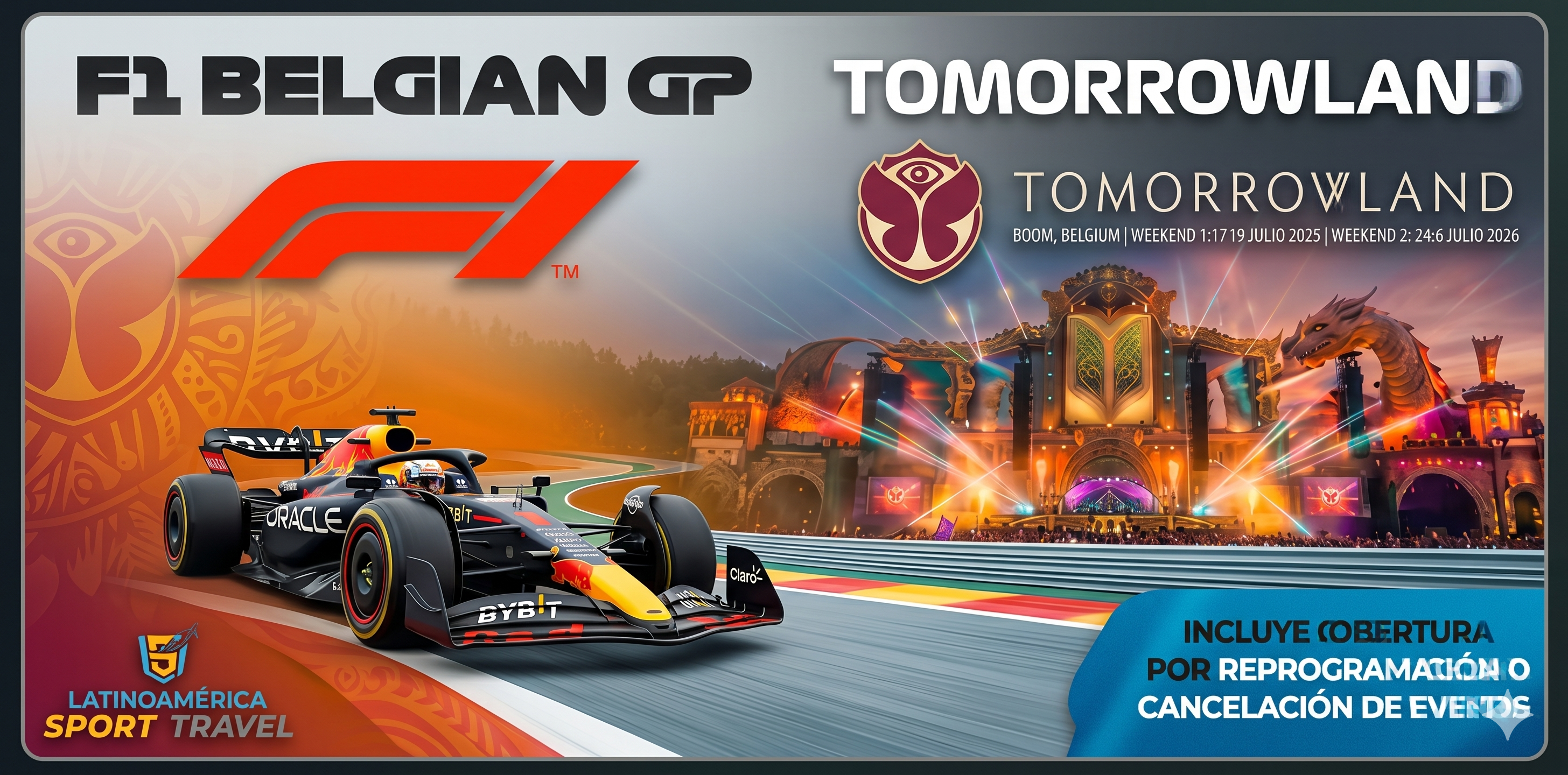 Tomorrowland y F1 Bélgica