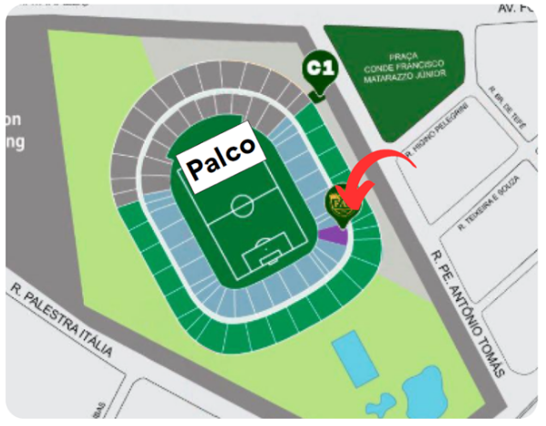 Plano Allianz Parque Camarote