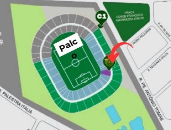 Plano Allianz Parque Camarote Fanzone